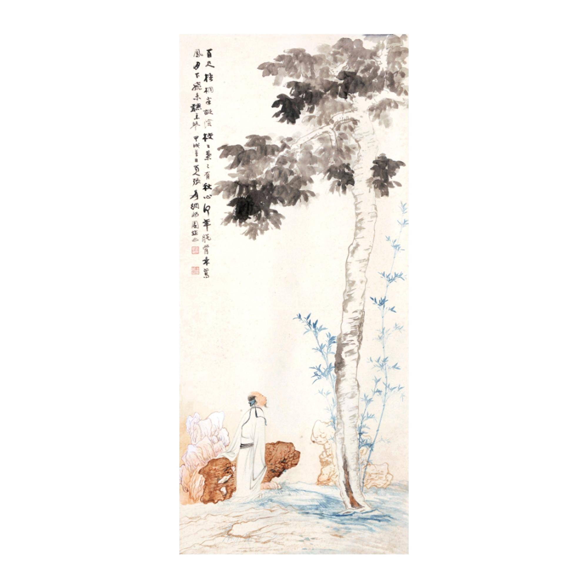 梧桐高士圖