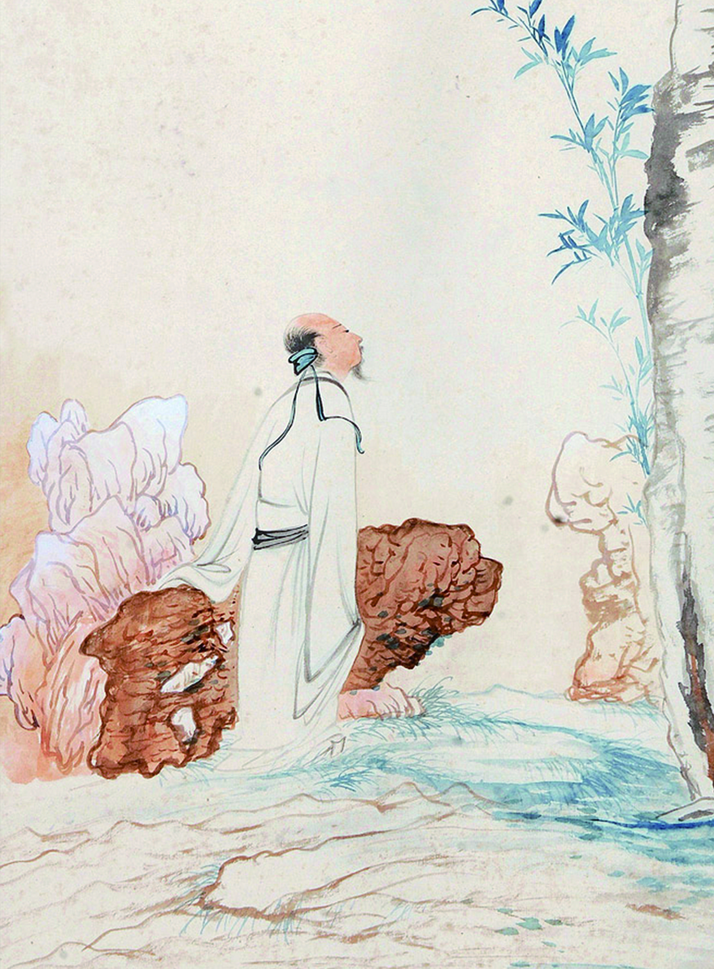 梧桐高士圖
